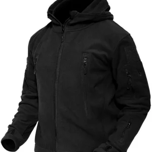 Men's Military Tactical Jacket Warm Fleece Hoodies Sport Outdoor Winter Coats Windbreaker