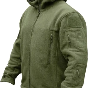 Men's Military Tactical Sport Warm Fleece Hooded Outdoor Adventure Jacket Coats