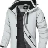 Men's Mountain Ski Jacket Warm Winter Snow Coat Waterproof Snowboarding Jacket Outdoor Windbreaker Hooded for Hiking