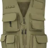 Mens Outdoor Work Safari Cargo Photo Travel Fishing Vests for Men with Multi-pockets