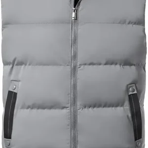Men's Outerwear Vests Winter Warm Outdoor Padded Puffer Lightweight Vest