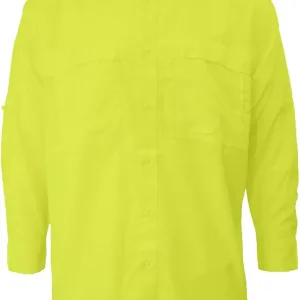 Men's Pescador Polyester Fishing Shirt Long Sleeves, Wicking Fabric Sun Protection Casual Button Down Shirts