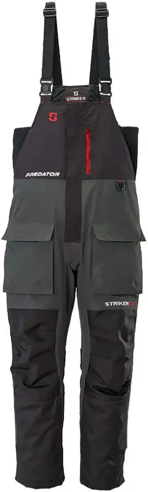 Men's PredatorDurable Windproof Water-Resistant Outdoor Ice Fishing Bib with Sureflote Flotation Technology