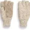 Men�s Ragg Wool Full Finger Gloves � Oatmeal, Insulated for Cold Outdoor Weather, One Size