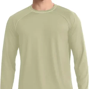 Mens Rash Guard Long Sleeve UPF 50+ UV Sun Protection Quick Dry Swim Shirts Sun Shirt for Outdoor
