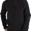 Men's Sherpa-Lined Elements Jacket - Bamboo Viscose Interior, Water Resistant Panels Fall/Winter Essentials Hoodie