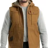 Men's Sherpa Lined Vest with Hood