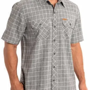 Men's Short Sleeve Woven Tech Shirt