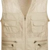 Men's Summer Outdoor Work Safari Hiking Travel Photo Fishing Vest with Pockets