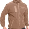 Men's Tactical Jackets Softshell Fleece Hoodie Full Zip up Jackets Coats Polar Fleece Jacket