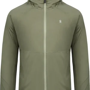 Mens Ultra Light Rain Jacket, Stretch Waterproof Raincoat with Hood for Hiking, Running