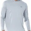 Men's UPF 50+ Hoodie Shirts Long Sleeve Sun Protection Fishing Swim Lightweight UV Running Rash Guard Quick Dry