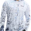 Men's UPF 50+ Sun Protection Hoodie Shirt Long Sleeve SPF Fishing Outdoor UV Hiking Lightweight Shirts