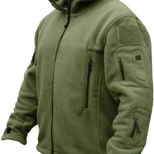 Men's Warm Military Tactical Sport Fleece Hoodie Jacket