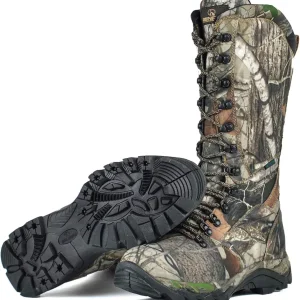 Men's Waterproof Hunting Boots Snakeproof Boots Lightweight Side-Zip Mud Boots, 16 Inches Non-slip Outdoor Shoes