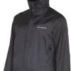 Men�s Weather Watch Sport Fishing Jacket - Waterproof, Heavy Duty Rain Gear, Breathable, Packable Raincoat With Hood, Black, Large