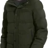 Mens Winter Coat Warm Winter Puffer Jacket Waterproof Thicken Insulated Windproof Hooded Down Quilted Coat