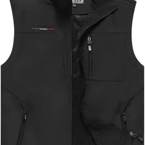 Mens Work Vest Summer Travel Photo Vest Cargo Sleeveless Jackets with Pockets