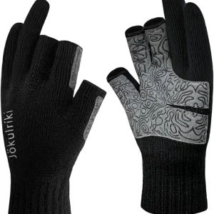 Merino Wool Gloves 3-Cut Fingers Warm for Men and Women Cold Weather Winter Glove