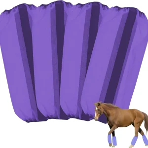 Mesh Fly Boots Horse Fly Boots Mesh Fly Wraps Leg Guard for Horse Set of 4