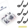 Micro Rod Tips Repair Kit - 30pcs Baitcasting Rods Fishing Rod Tip Guides Replacement Kit Ceramic Micro Eyes Rings Saltwater Freshwater