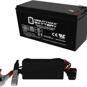 Mighty Max Battery 12V 7.2AH Battery for Marcum LX-3TC Ice Fishing Sonar + 12V Charger