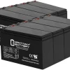 Mighty Max Battery 12V 8Ah SLA Battery for Marcum LX-3TC Ice Fishing Sonar - 8 Pack