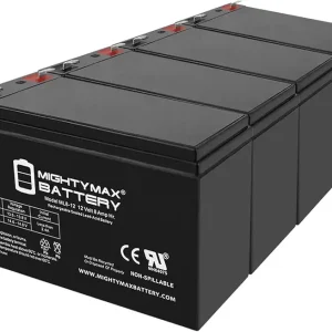 Mighty Max Battery 12V 8Ah SLA Battery Replaces Marcum LX-3TC Ice Fishing Sonar - 4 Pack