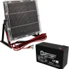 Mighty Max Battery 12V 9AH Replacement Battery Compatible with Marcum LX-5 Ice Fishing Sonar + 12V Solar Panel Charger