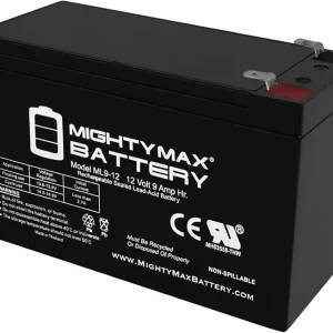 Mighty Max Battery 12V 9Ah SLA Battery Replaces MarCum LX-5 Ice Fishing Sonar