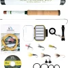 Mini Tenkara Fly Fishing Rod with Extra Tip Section 12ft, 9ft6