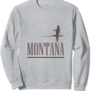 Montana Fly Fishing Graphic Sweatshirt
