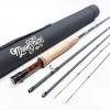 Moonshine Rod Co. Fly Fishing Rod with Carrying Case and Extra Rod Tip Section, Slow-Medium-Fast Action