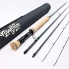 Moonshine Rod Co. Fly Fishing Rod with Carrying Case and Extra Rod Tip Section, Slow-Medium-Fast Action