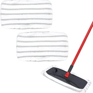 Mop Heads Replacements Compatible with O-Cedar Hardwood Floor'N More Microfiber Mop - Reusable Microfiber Mop Pads for Wet and Dry Use, 15x8 inch (2 Pack)