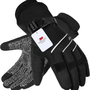MOREOK Waterproof & Windproof -30�F Winter Gloves for Men/Women, 3M Thinsulate Thermal Gloves Touch Screen Warm Gloves for Skiing,Cycling,Motorcycle,Running