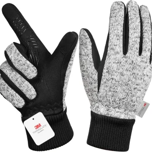MOREOK Winter Gloves for Men/Women -10�F 3M Thinsulate Warm Touch Screen Snow Ski Bicycle Bike Gloves for Driving/Cycling/Running/Hiking