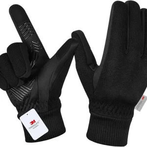 MOREOK Winter Gloves for Men/Women -10�F 3M Thinsulate Warm Touch Screen Snow Ski Bicycle Bike Gloves for Driving/Cycling/Running/Hiking