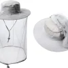 Mosquito Fly Head Net Hat, Netting Fishing Cap, Beekeeping Veil Hats, Hunting Netting mesh Hood Cap