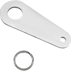 Motorcycle Bell Hanger, Good Luck Riding Motor Hanger with Split Ring, Metal Biker Bell Hanger Fits for Most Bells (Silver, Style B)