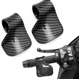 Motorcycle Cruise Throttle Assist Handlebar, Control Throttle Handlebar Grip for Motorcycles Electric Bikes, Motorcycle Accessories (Carbon Black)
