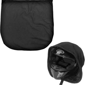 Motorcycle Helmet Bag, Helmet Protection Drawstring Bag Made of Nylon Cloth, Large Capacity Helmet Storage Bag for Motorcycle Bicycle, Universal Motorcycle Accessories (Black)