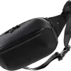 Navigator Premium Sling Bag - 1L w/ 2L Built-In Expansion - Slim & Lightweight Crossbody Bag, Fanny-Pack - Water Resistant Everyday Bag (Black)