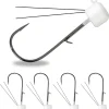 Ned Rig Tungsten Jig Heads - Mushroom Head Shroom Jigs, Bass Fishing Lures, Tackle Finesse Jig Fishing Hooks