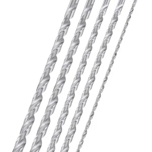 NEIKO 10047A Extra Long Drill Bit Set | 5-Piece | M2 HSS Steel | 12-Inch Length | 1/8, 3/16, 1/4, 5/16, and 3/8-Inch