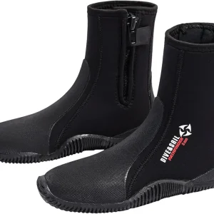 Neoprene Dive Boots Men Women, Surf Booties Scuba Diving Boots 5MM, Wetsuit Booties Scuba Shoes with Anti-Slip Premium Rubber Sole for Sailing Snorkeling Boating