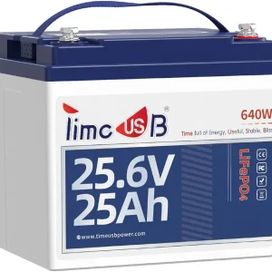 New 24V 25Ah Max LiFePO4 Battery, 2C High Discharge Rate, 50A BMS 640Wh Lithium Battery, 1280W Continuous Load Power for Electric Lawnmower, Mobility Scooter Electric Wheelchair,Farm Equipment