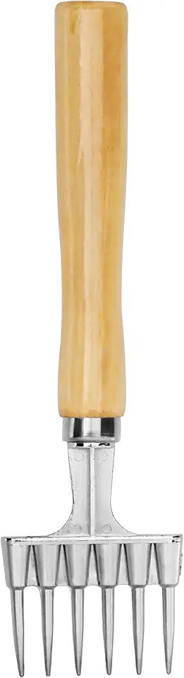 New Star Foodservice 48346 Ice Chipper Crusher Nickle Plated with Wood Handle, 9", Silver