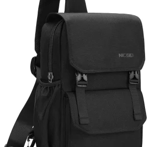 NICGID Sling Bag Backpack, 13.3'' 14.1'' Laptop Bag Crossbody Shoulder Chest Backpacks Travel Outdoors for Men Women