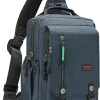 NICGID Sling Bags Chest Shoulder Backpacks, 13.3'' 14.1'' 15.6''Laptop Backpack Crossbody Messenger Bag Travel Outdoor